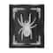 Stupell Industries Black & White Spider Framed Floater Canvas Wall Art